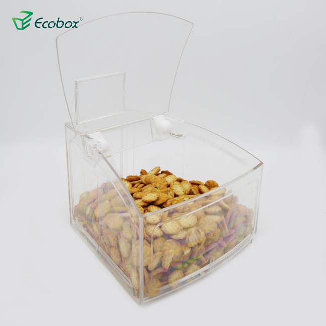 Ecobox SPH-009 Caixote de alimentos a granel em forma de arco para alimentos de supermercado industrial