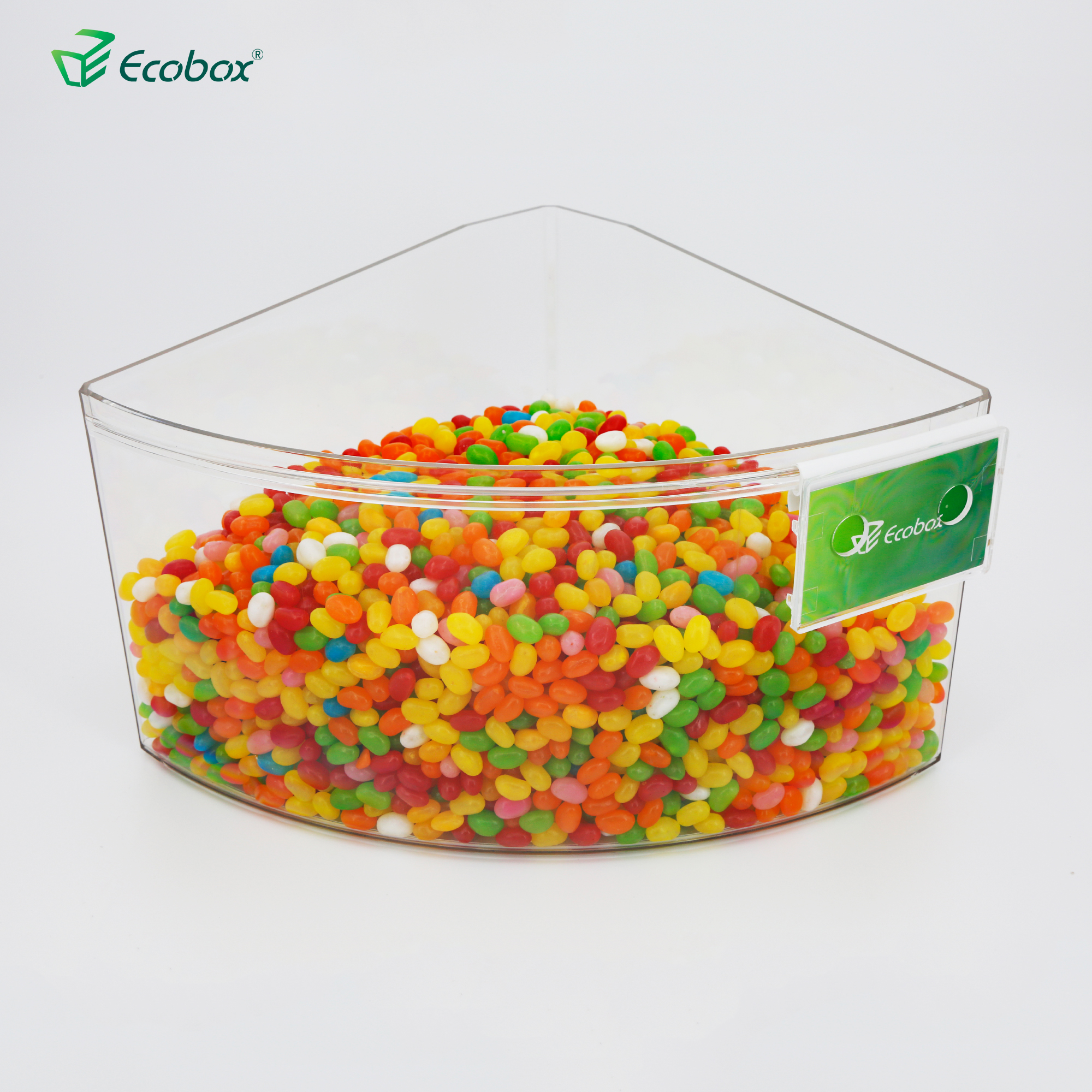 Ecobox SPH-019 supermercado a granel para prateleira de ilha redonda 