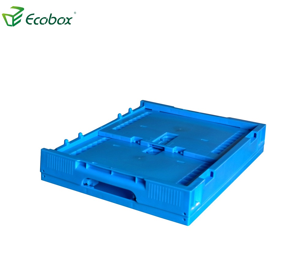 Ecobox 40x30x24cm tamanho pequeno PP material dobrável escaninho de plástico dobrável