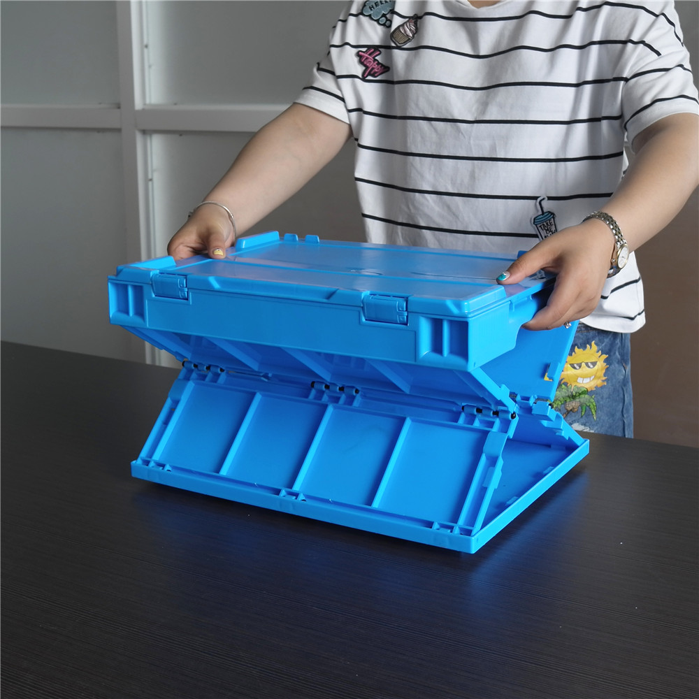 Ecobox 40x30x32cm caixa dobrável de plástico dobrável recipiente de armazenamento caixa de transporte